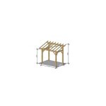Garage bois autoportant - 1 v�hicule robuste