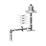 Wolf , montage sur arbre 2651858 dn 80 , acier inoxydable, jusqu&39� 100 kw, d�pendant de l&39air ambiant, ...