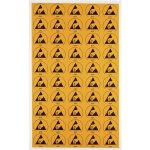 Wolfgang warmbier - logo antistatique (esd) 2850. 3025 jaune, noir (l x l) 30 mm x 25 mm autocollant ...