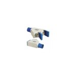 Adaptateur prise industrielle cetac - schuko double 2p � couvercle