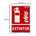 Affiche extincteur fluorescent 30x21 cm. Affiche extincteur fluorescent 30x21 cm.