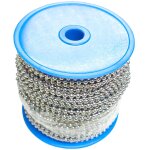 Wolfpack - cha�ne boules laiton chrom� 3, 2 mm. rouleau 50 m�tres