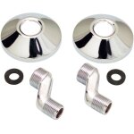 Lot de colonnettes 2, 5 cm 1 / 2x3 / 4 avec rosaces