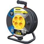 Enrouleur industriel wolfpack 50 m�tres 3x1, 5 mm. avec r�armement