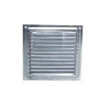 Grille de ventilation � vis 15x15 cm. aluminium