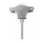 Poulie de corde � linge wolfpack zingu�e 60 mm. r�a en plastique avec vis