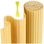 Wolketon - einfeben canisse en pvc brise vue résistant, pour le jardin, balcon ou terrasse, bambou, 120 ... Wolketon - einfeben canisse en pvc brise vue résistant, pour le jardin, balcon ou terrasse, bambou, 120 ...