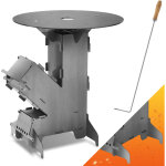 Wolketon po�le � fus�e po�le � bois, poker de foyers camping pour voyager pique - nique chasse avec tisonnier ...