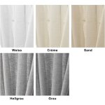 1 pice rideau semi - transparent, suspension avec passe - tringle voilage, 140x225 cm, gris fonc, vh5860dgr ...