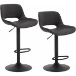 Woltu lot de 2 tabourets de bar pivotant  360, en simili cuir et metal, chaise de bar rglable hauteur, ...