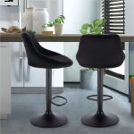 Woltu - lot de 2 tabourets de bar sige bien rembourr en velours, chaises de bar, hauteur rglable, ...