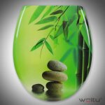 Woltu - abattant de toilette en duroplast avec charnire, couvercle de wc, fixation rapide, antibactrienne, ...