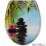 Woltu ? abattant wc japonais en duroplast ? charni�res ajustables ? fixation rapide ? antibact�rien ? ...