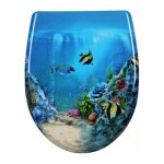 Woltu - abattant de toilette en duroplaste avec charnire, couvercle de wc, fixation rapide, antibactriennes, ...