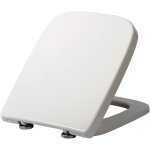 Woltu - abattant de toilette en duroplaste avec charnire inoxydable, couvercle de wc, antibactrienne, ...