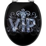 Woltu abattant de toilette en mdf avec charnire zingue, couvercle de wc, antibactrienne, 43, 2x37, ...