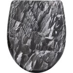 Woltu - abattant wc avec frein de chute, lunette toilettes wc, cuvette wc, en plastique duroplast, anthracite ...