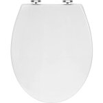 Woltu - abattant wc plastique, couvercle de wc softclose, anti - bact�rien, blanc, ws2586