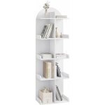 Woltu - bibliothque avec 10 tagres 5 niveaux 40x126x24 cm, tagre sur pied avec design ouvert, rangement ...