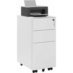 Caisson de bureau mobile en métal, 30x45x60 cm, meuble de rangement, caisson sur roulettes, armoire documents, ... Caisson de bureau mobile en métal, 30x45x60 cm, meuble de rangement, caisson sur roulettes, armoire documents, ...