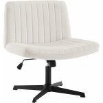 Woltu chaise de bureau rglable en hauteur en velours, chaise pivotante sans roulettes, fauteuil relax ...