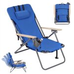 Woltu chaise camping pliante, chaise longue, chaise de p�che, fauteuil camping, chaise de plage, tissu ...