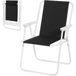Woltu ? chaise de camping pliante l�g�re 2. 1 kg ? tissu oxford 600d ? accoudoirs ? taille d�pli�e 58x53x76 ...