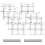 Woltu - clôture de jardin, 64x70 cm, clôture décorative, clôture de bassin en grille, en forme arc, noir ... Woltu - clôture de jardin, 64x70 cm, clôture décorative, clôture de bassin en grille, en forme arc, noir ...