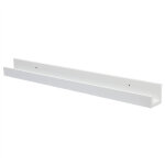 Woltu - tagre murale en mdf pour livres / cd / dvd, tagre murale de 100cm de long pour placer image ...
