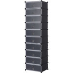 Woltu meuble à chaussures en plastique, rangement de chaussures diy, pliable et modulable, 10 couches, ... Woltu meuble à chaussures en plastique, rangement de chaussures diy, pliable et modulable, 10 couches, ...