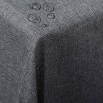 Nappe de table woltu aspect lin, d�coration de table imperm�able, 130 x 260 cm, gris