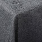 Woltu nappe de table carré, aspect lin, décoration de table imperméable, 110 x 110 cm, gris Woltu nappe de table carré, aspect lin, décoration de table imperméable, 110 x 110 cm, gris