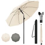 Woltu parasol de jardin ext�rieur, parasol plage hauteur r�glable, parasol pour balcon, terrasse, plage, ...