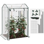 Woltu - serre de jardin, ?100 x 83 x 150 cm, serre tomate, serre d'hivernage, blanc