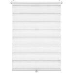 Woltu store enrouleur double, store sans cordon, store � rouleau klemmfix tamisant, 80x120cm blanc, dr5625ws03 ...