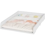 Woltu - table  langer plateau, plan  langer pour commode en mdf, 60x10, 5x80cm, blanc wt007