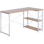 Woltu - table d'ordinateur table de bureau table de travail en agglomr et acier, environ 120x74x71, ...
