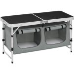 Woltu ? table de camping pliante aluminium ? hauteur r�glable 62 / 69, 5 cm ? 120x47 cm ? capacit� 4 ...