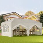 Tonnelle de jardin 3x6m woltu, pergola pliante, barnum, avec 6 parois latérales, hauteur réglable, imperméable ... Tonnelle de jardin 3x6m woltu, pergola pliante, barnum, avec 6 parois latérales, hauteur réglable, imperméable ...