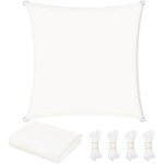 Woltu voile d'ombrage imperm�able 4x4 m, en pes, 200 g / m� polyester, toile parasol protection solaire ...