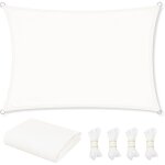 Woltu - voile d'ombrage imperm�able 4x6 m, en pes, 200 g / m� polyester, toile parasol protection solaire ...