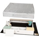 Wondermake bac � sable en bois avec couvercle plastique oxford 420d pour enfants, avec bancs, si�ge, ...