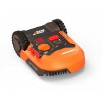 Wr141e tondeuse de tondeuse  gazon robot tondeuse batterie noir, orange - worx