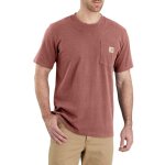 Carhartt - workwear t - shirt pocket taille: l - coloris: auburn snow heather