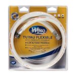 Tuyau de gaz souple en caoutchouc (2m) pour plaque de cuisson wpro propane / butane - 481981729053