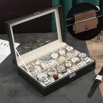 Hofuton bo�te � montres, pr�sentoir � montres, coffret � montres, bo�te � montres avec 12 emplacements, ...