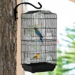 Hofuton cage pour oiseaux volire de perroquet canaries perruche canaris 46 x 36 x 92 cm avec 4 mangeoires ...