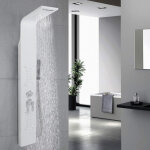 Wyctin - hofuton colonne douche en acier inox 304 avec mitigeur, panneau douche multifonctionnel 4 fonctions, ...