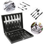 Hofuton couverts de table, set de couverts en acier inoxydable, ménagères de 24 pièces , contient couteau, ... Hofuton couverts de table, set de couverts en acier inoxydable, ménagères de 24 pièces , contient couteau, ...