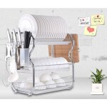 Hofuton �gouttoir � couverts �gouttoir � vaisselle en inox 3 �tages option 1